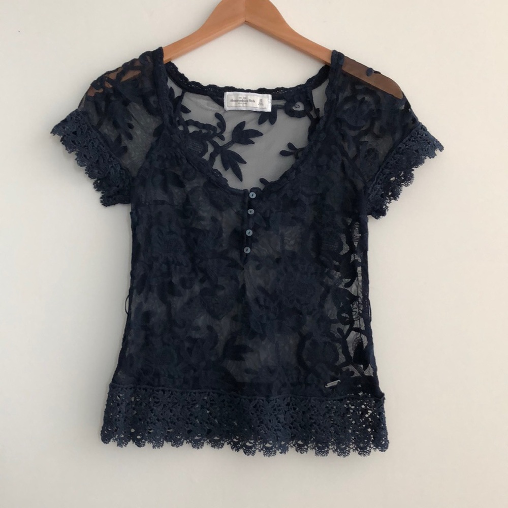 abercrombie and fitch lace top
